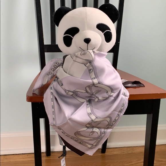 NWT Authentic Gucci Color Block Twill Silk Scarf - Picture 7 of 8